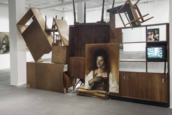 Ewa Juszkiewicz, The Descent Beckons, exhibition view, Bielska BWA Gallery, 2015