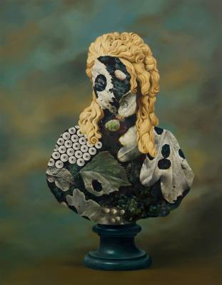 Ewa Juszkiewicz, 'Bones', oil on canvas, 160x125 cm, 2018