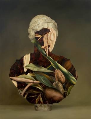 Ewa Juszkiewicz, 'Koilos Gyne', oil on canvas, 150x115 cm, 2019