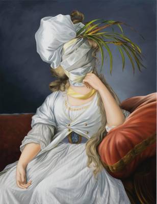 Ewa Juszkiewicz, 'Untitled (after Elisabeth Vigee Le Brun)', oil on canvas, 130 x 100 cm, 2020