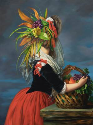 Ewa Juszkiewicz, 'Untitled (after Elisabeth Vigee Le Brun)', oil on canvas, 160 x 120 cm, 2020